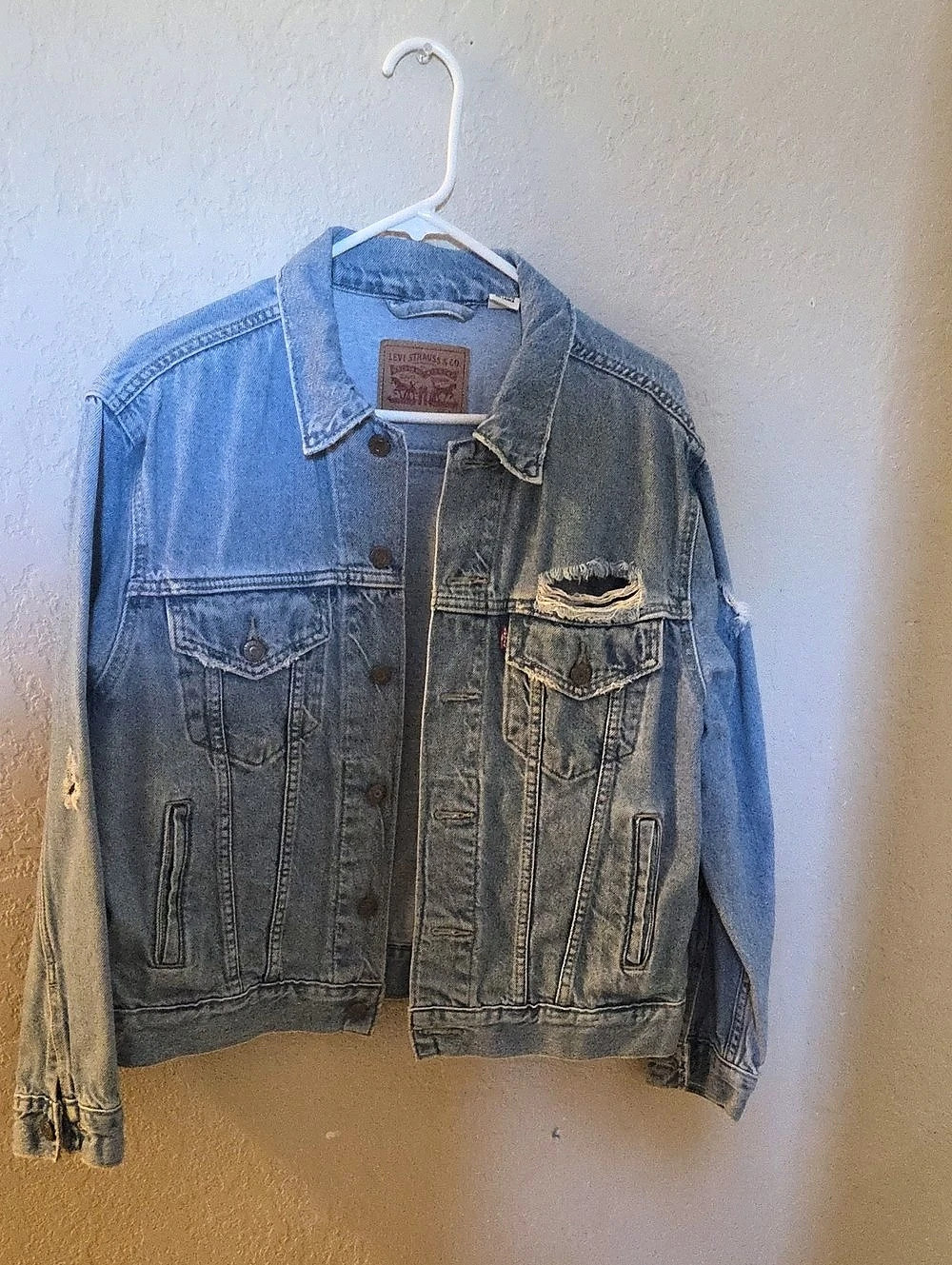 Levi's Ex-Boyfriend Trucker Jacket Blue Large
